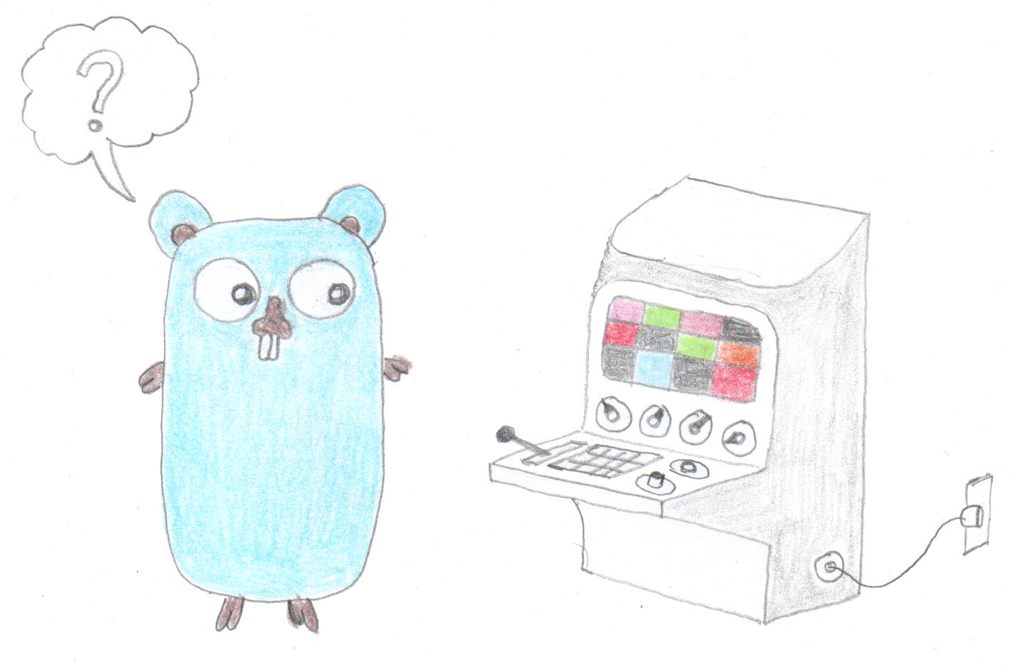 Gopher configuring a machine